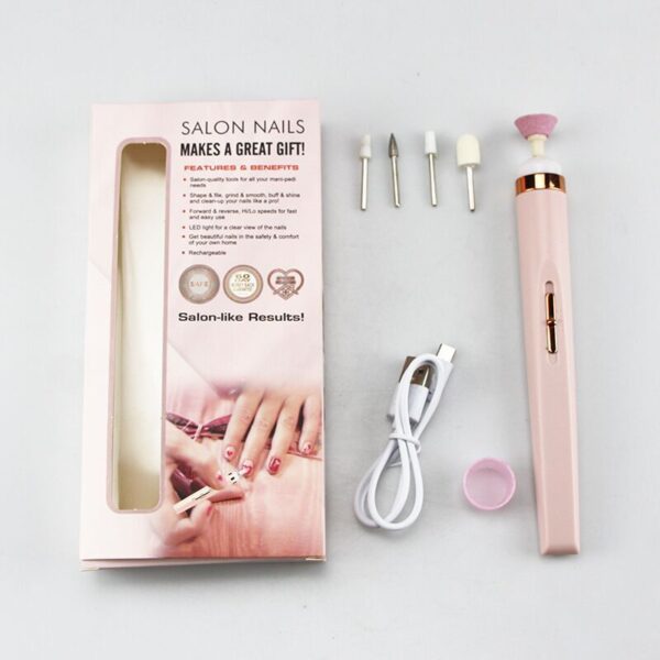 Cross-border Nail Piercing Device Electric Nail Trimmer Five-in-one Nail Polishing Machine Nail File Flawless Nail Polish - Image 2