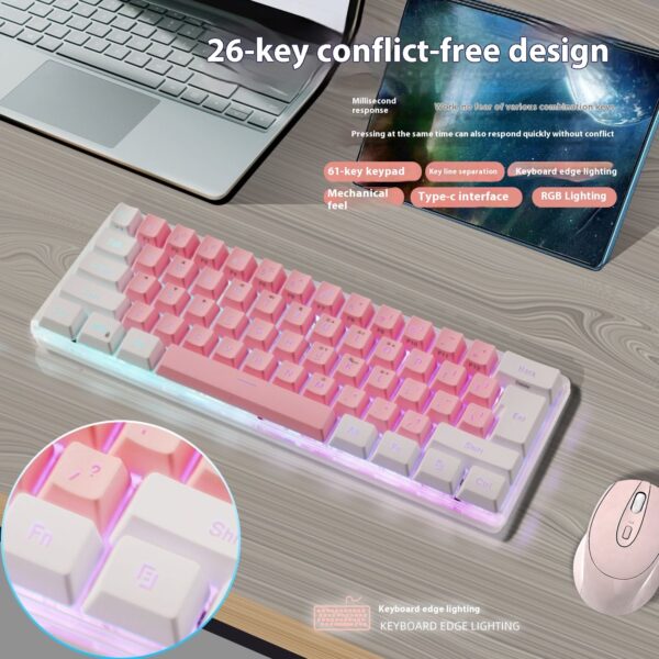 Simple Home Small RGB Illuminant Keyboard - Image 2
