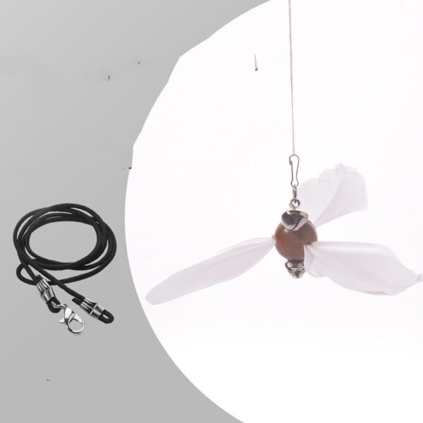 Cat Toy Laser Tease Cat Stick Feather Bell - Image 10