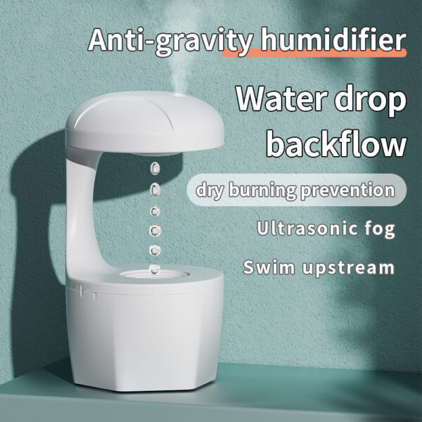 New Arrival Portable 800ml H2o Anti Gravity Usb Air Water Droplet Cool Mist Smooth Sailing Aromatherapy Humidifier For Bedroom - Image 4