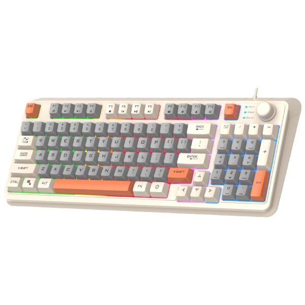 Combination Of Three Color Luminous K82 Gaming Wired Keyboard - Image 4