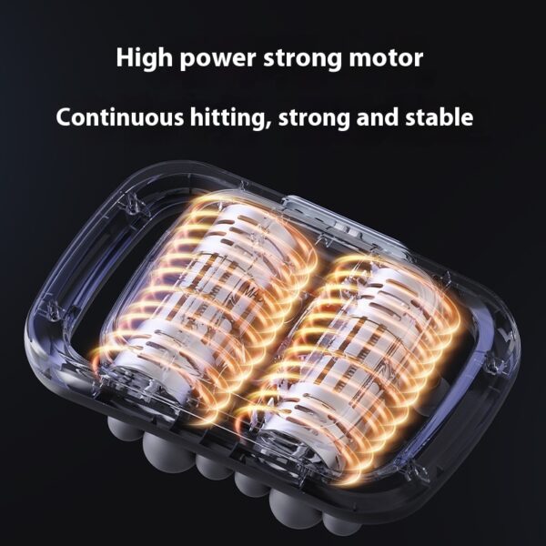 12 Head Massage Gun Waist Back Deep High Frequency Vibration Muscle Relaxation Massager - Image 4