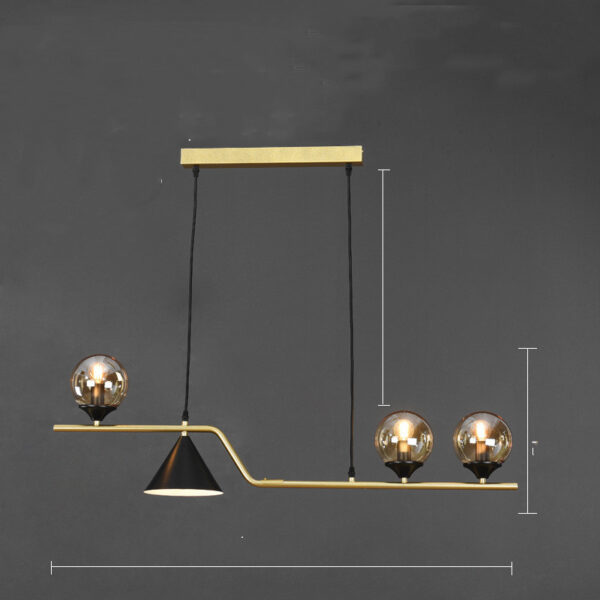 Nordic Dining Table Lamp Three Head Hall - Image 3