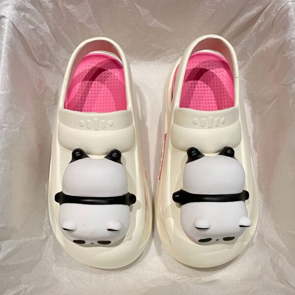 2024 Cute Slipper With Panda Lamp Summer Sandales Femme Light Funny Woman Slippers Shoes Women - Image 7