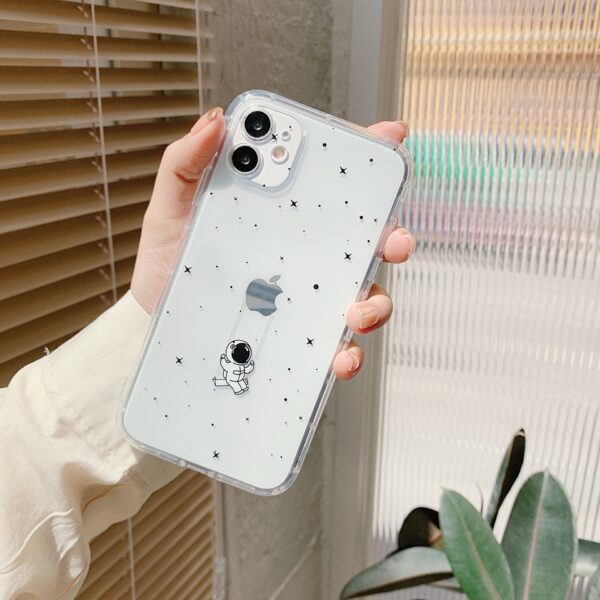 Creative Spaceman Transparent Cute Phone Case - Image 9
