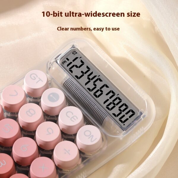 Grade Gradient Color Round Mechanical Keyboard Calculator - Image 4