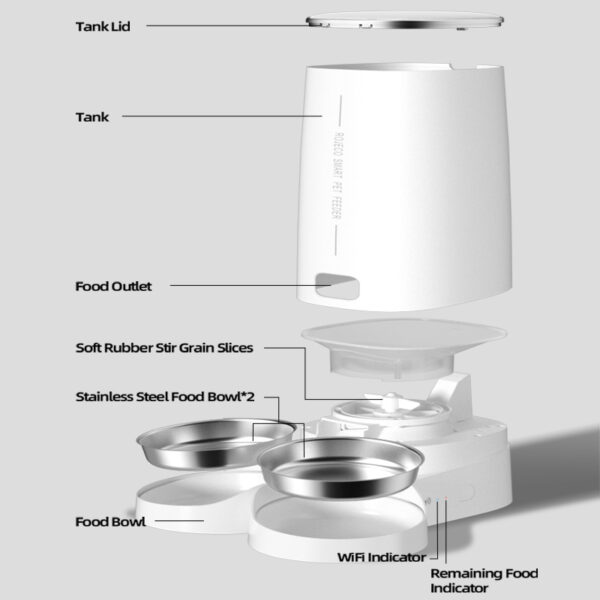 4L Automatic Pet Feeder Cat Food Dispenser Accessorie - Image 5