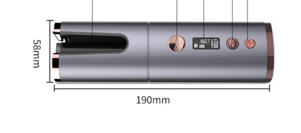 Wireless Rechargeable Curling Iron Electric Hair Curler Fully Automatic Rotating Portable Hairdresser - Image 8