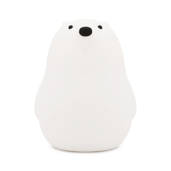 Little White Bear Pat Light Silicone Soft Light Sleep Light Night Light - Image 3