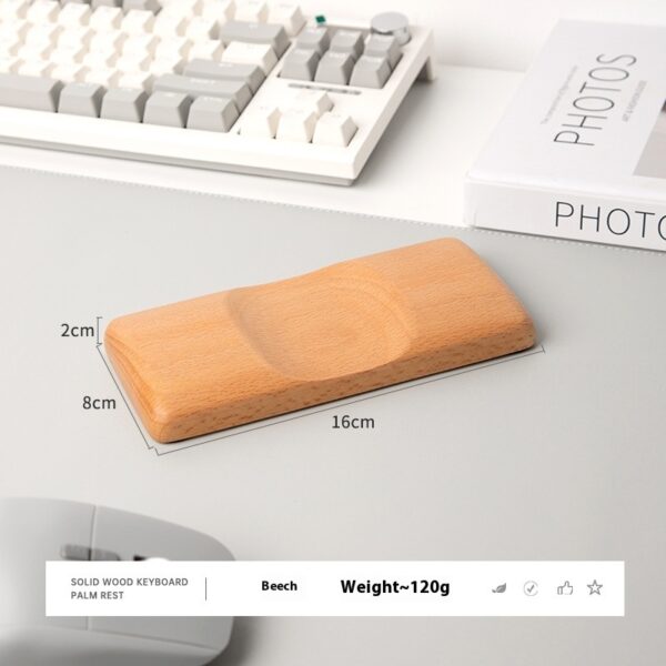 Keyboard Palm Rest  Wooden Wrist Rest  Mouse Rest  Wrist Pad - Image 6