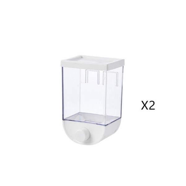 Kitchen Food Storage Easy Press Container Cereal Dispenser Wall Mounted Food Storage Box - Image 9