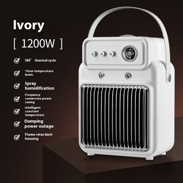 1200W 2 In 1 Efficient Room Heater Humidifying Table Heater Overheating Protections Heater Indoor Heater Suitable For Offices - Image 10