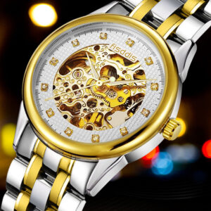 New Foreign Trade Luminous Mechanical Watches, Automatic Hollowing, Men's Fashion Trend, Steel Machinery Watches