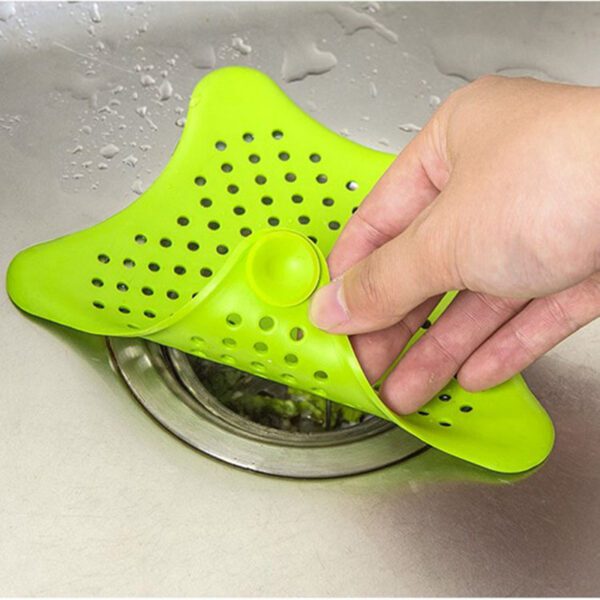 3PCS Silicone Starfish-shaped Sink Drain Filter Bathtub Hair Catcher Stopper Drain Hole Filter Strainer For Bathroom Kitchen Toilet - Image 2