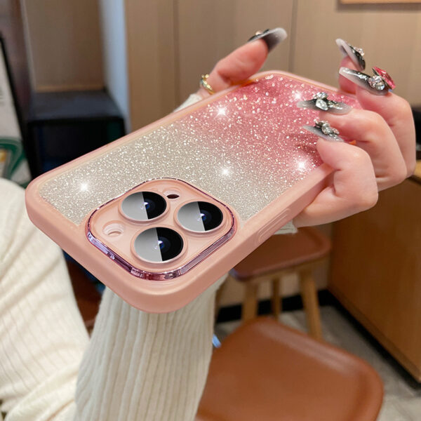 Applicable To 15 Transparent Glitter Phone Case Ultra-thin - Image 2