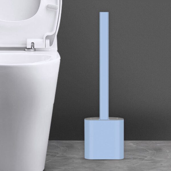 Creative Wall-Mounted Soft Brush With Cover For Toilet Washing - Image 2