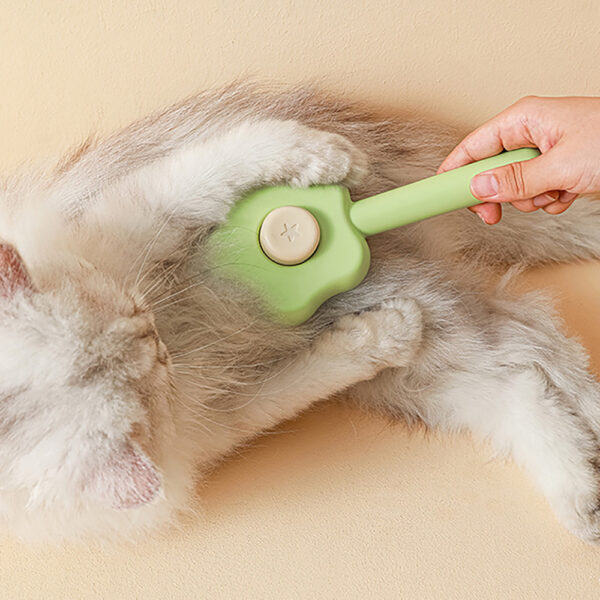 Cartoon Pentagram Shape Cat Combs, Pet Hair Removal Massaging Comb For Removing Matted Fur, Suit For Long And Short Hair Pet Pet Self Cleaning Brush Pet One-click Hair Removal Comb Float Hair Removal - Image 3