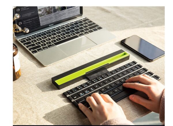 Outdoor Office Portable Folding Wireless Reel Keyboard - Image 3