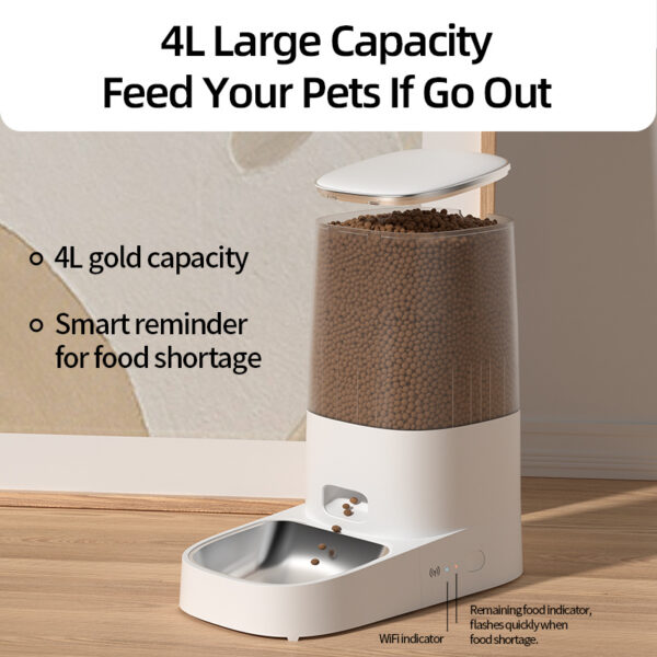 4L Automatic Pet Feeder Cat Food Dispenser Accessorie - Image 4
