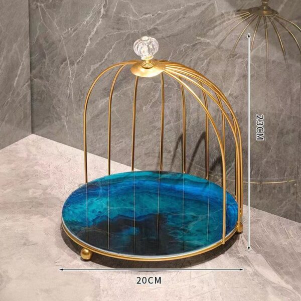 Bathroom  Toilet Light Luxury Desktop Comb Cosmetic Shelf - Image 8