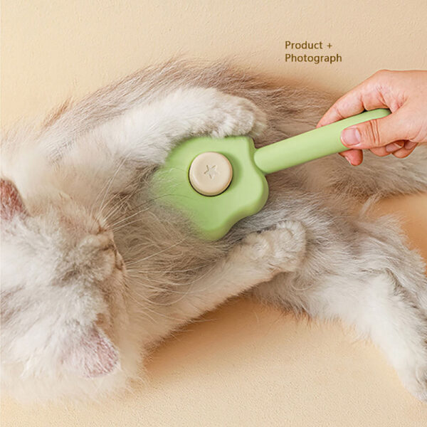 Cartoon Pentagram Shape Cat Combs, Pet Hair Removal Massaging Comb For Removing Matted Fur, Suit For Long And Short Hair Pet Pet Self Cleaning Brush Pet One-click Hair Removal Comb Float Hair Removal - Image 5