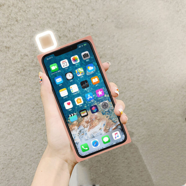 Ring Flashing Mobile Phone Case Suitable For Selfie Fill Light - Image 3