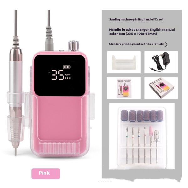 Brushless Nail Polishing Machine Charging Portable - Image 5