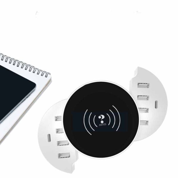 Smart Phone Multi-port Wireless Circular Charger - Image 2