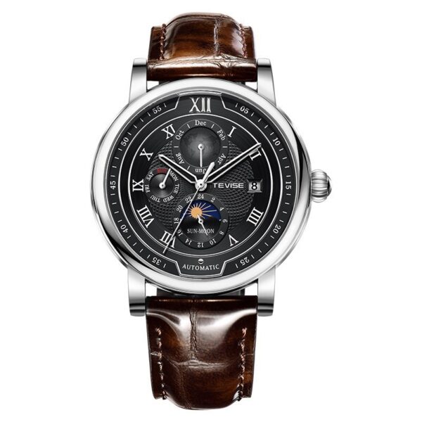 Men's Waterproof Moon Phase Automatic Mechanical Watch - Image 10