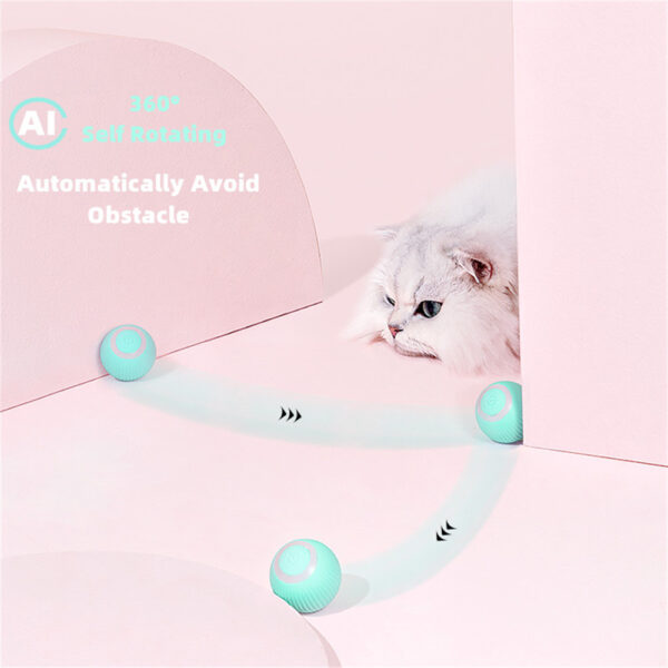 Cat Gravity Intelligent Rolling Ball Tease Toy Pet Automatic Rotating Ball - Image 6
