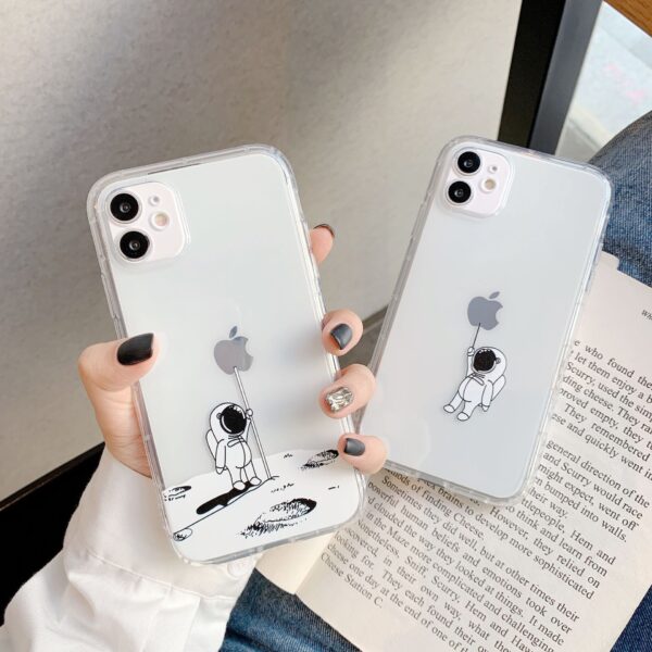 Creative Spaceman Transparent Cute Phone Case - Image 8
