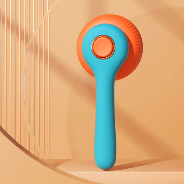 Pet Grooming Brush For Cats And Dogs Massage Self-Cleaning Slicker Comb Cat Grooming Supplies Removing Tangled Hair Loose Fur - Image 2