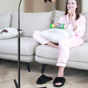 Bed with mobile phone bracket live artifact lazy watch TV bedside mobile phone holder universal folder overhead support shelf