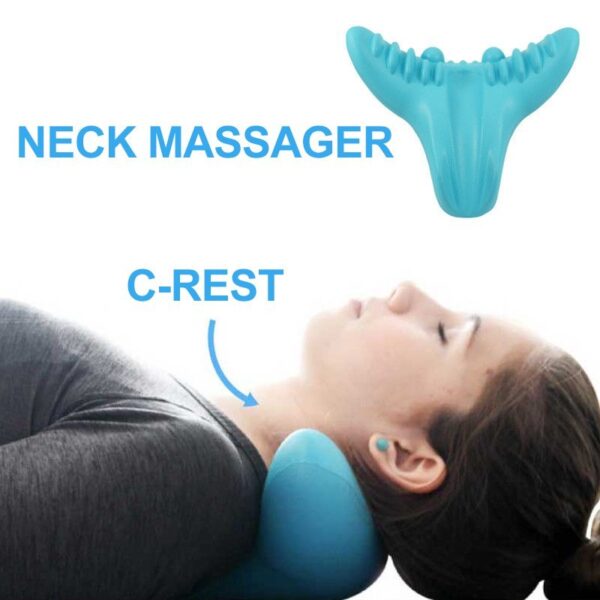 Shiatsu massage pillow C-rest neck and neck cervical spine relaxation muscle memory foam pillow - Image 3
