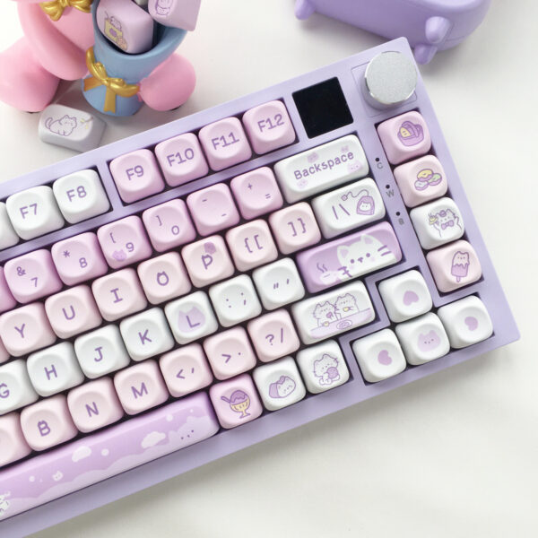 95 Keys Moa Sublimation Mechanical Keyboard Keycaps Cute - Image 2