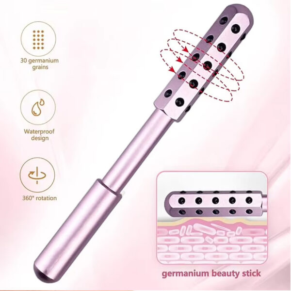 30 Germanium Beauty Stick Massage Beauty Stick Facial Roller Face Lift Bar Anti Wrinkle Facial Massager Skin Care Tool Derma Rolling Face Massage Roller Wand - Image 2