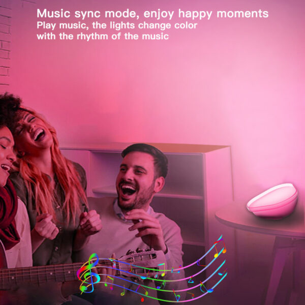 16 Colors Smart WiFi APP Control Night Light Bluetooth Desk Lamp Atmosphere Light For Home Bedroom Decoration - Image 2