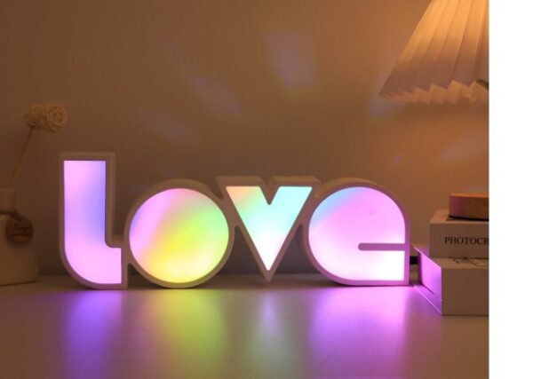 Valentines Day Decor LED LOVE Light Valentines Day Gift For Girlfriend Bithday Wedding Party Decoration Romantic Wedding Decor - Image 6