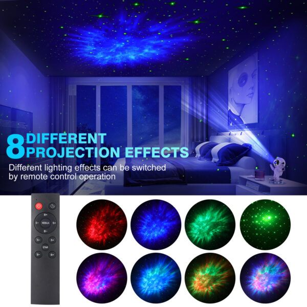 Exit Astronaut Starlight Projection Lamp Northern Lights Projector Small Night Bedroom Starry - Image 7