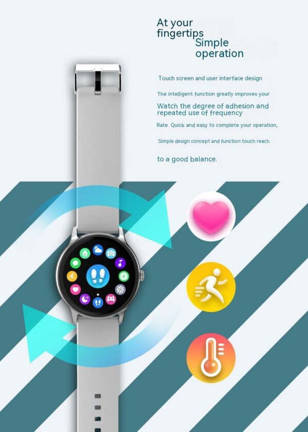 128-inch Blood Pressure Health Smart Watch - Image 8