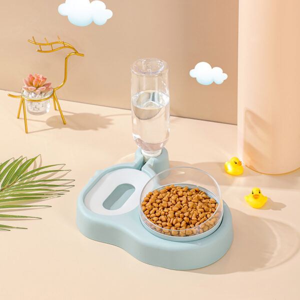 Double Bowl Automatic Pet Bowl Feeder Cat Waterer - Image 10