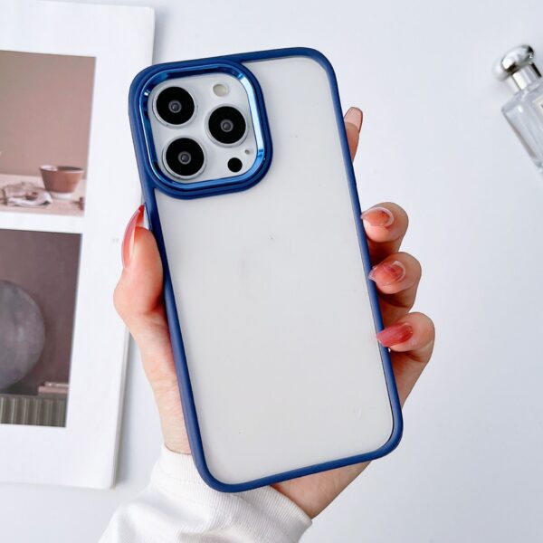 Electroplated Transparent Frosted Protective Case For Mobile Phone Case - Image 4