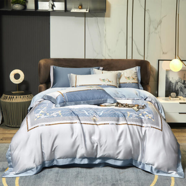 Tencel Four-piece Large Version Series Focus On High-end Bedding - Image 3
