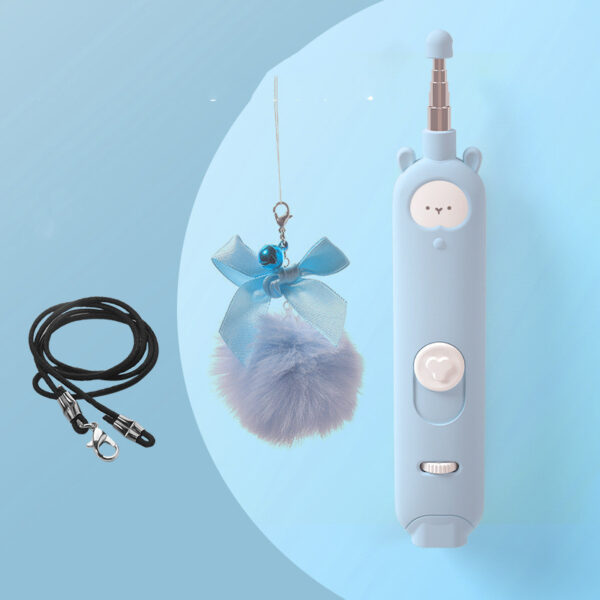 Cat Toy Laser Tease Cat Stick Feather Bell - Image 5