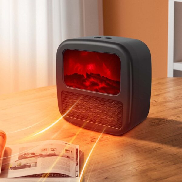 Household Electric Heater Warmer Portable 3D Anti-real Flame Electric Heater Warm Air Fan Room Winter Stove Radiator - Image 2