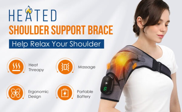 3-speed Vibration Electric Massage Shoulder Pad - Image 3