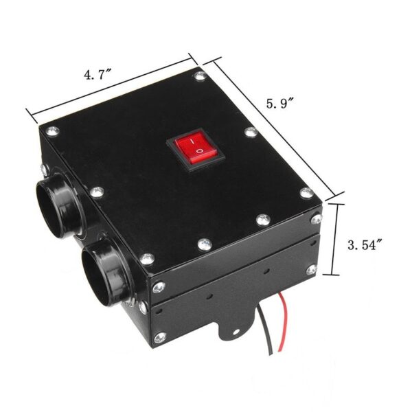 Export mini car electric heater car electric heater heater fan heater defroster 12V24V demisting - Image 3