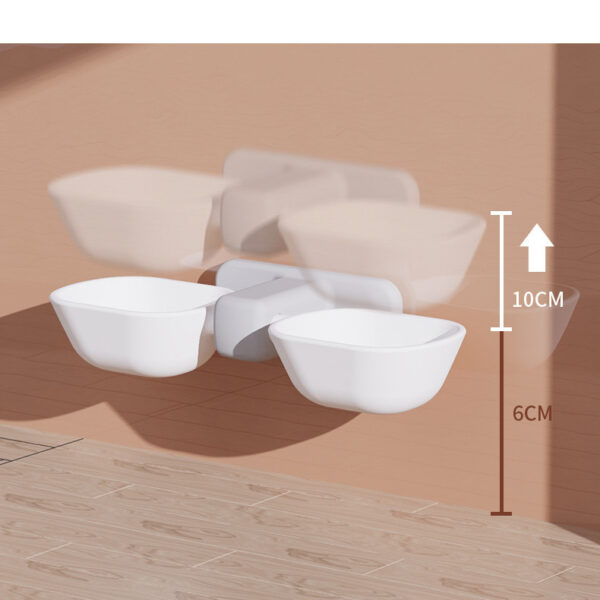 Automatic Feeder Pet Double Bowl With Adjustable Height - Image 4