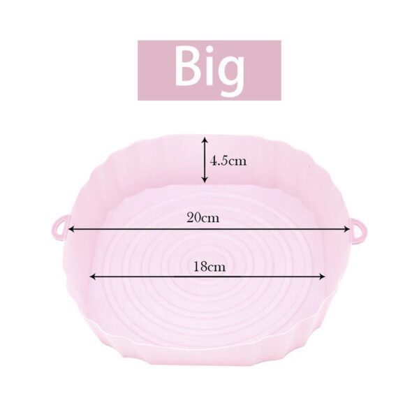 Air Fryer Oven Baking Pan Fried Chicken Basket Rubber Pad - Image 6
