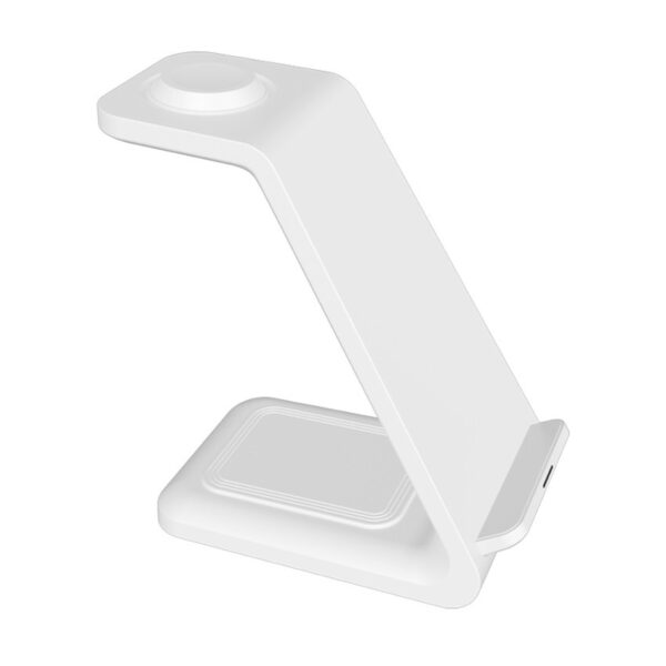 3-in-1 Multi-functional Upright Mobile Phone Holder Dual Coil Wireless Charger - Image 8